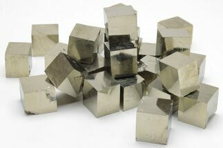 Small, Natural, Pyrite Cubes - Navajun, Spain #208596