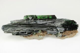 Gemmy, Blue-Green Vivianite Crystals with Ludlamite - Brazil #208688