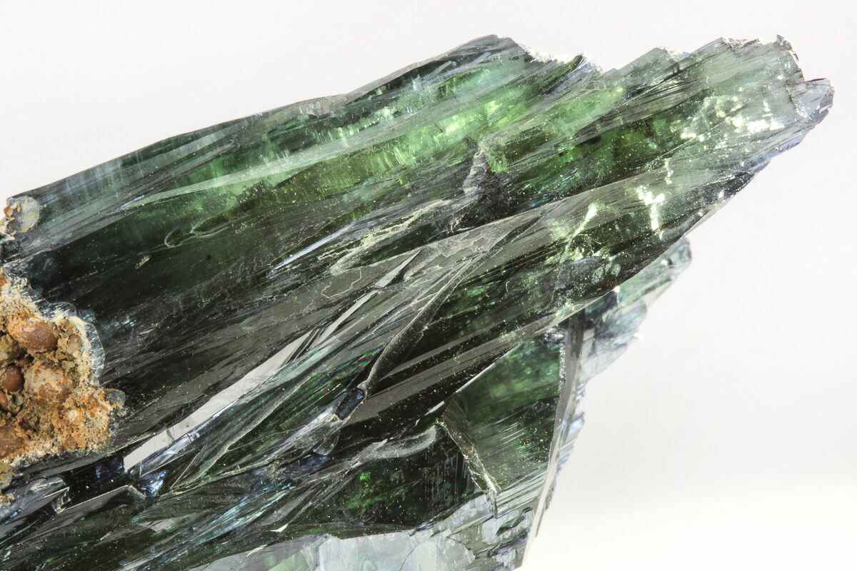 2.2" Gemmy, EmeraldGreen Vivianite Crystal Cluster Brazil (208715