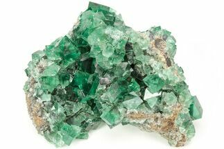 Fluorescent Green Fluorite Cluster - Diana Maria Mine, England #208878