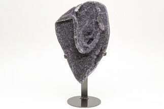Sparkling, Druzy Amethyst Geode Section on Metal Stand #208977