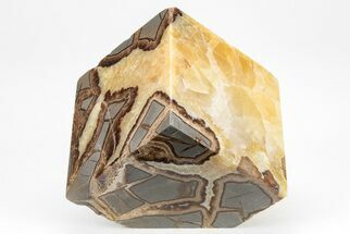 Wide, Polished Septarian Cube - Utah #207788