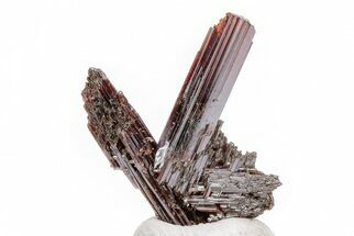 Lustrous, Deep-Red Rutile Crystals - Minas Gerais, Brazil #209364