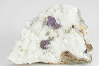 Purple, Stepped-Octahedral Fluorite on Quartz - Lupita Mine #210639