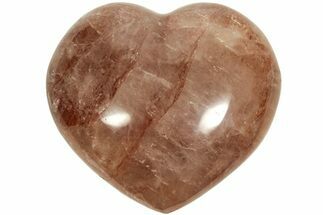 Polished Hematite (Harlequin) Quartz Heart - Madagascar #210520