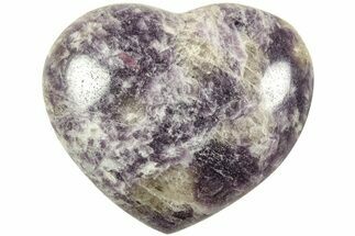 Sparkly, Purple Lepidolite Heart - Madagascar #210494