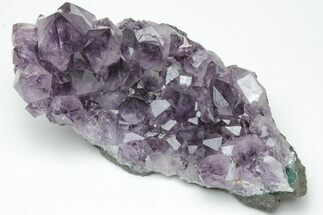 Dark Purple Amethyst Cluster - Very Large Crystals #211965