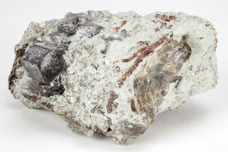 Andradite Garnets On Feldspar With Mica - Pakistan #213416