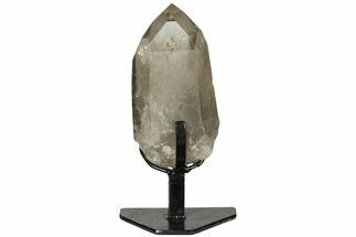 Smoky Quartz Crystal on Metal Stand - Brazil #209536