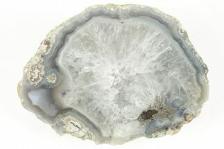 Las Choyas Coconut Geode Half with Banded Agate - Mexico #214219