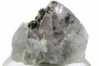 Quartz Crystal with Epidote Inclusions - China #214706