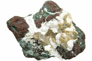 Gemmy Heulandite Crystals on Mordenite - Maharashtra, India #195618