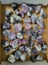 Clearance Lot: Purple Fluorite Crystals - Pieces #215452