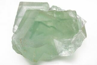 Green Cubic Fluorite Crystals with Phantoms - China #216248