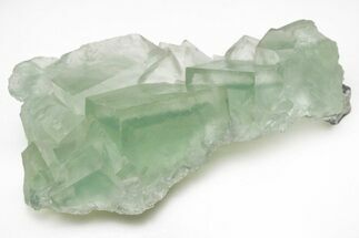 Green Cubic Fluorite Crystals with Phantoms - China #216265