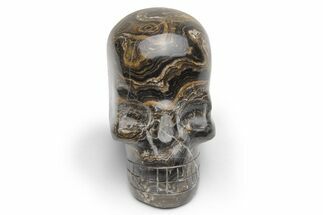 Polished Stromatolite (Greysonia) Skull - Bolivia #216718