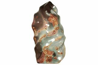 Colorful, Polished Polychrome Jasper Flame - Madagascar #219093