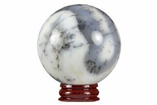 Polished Dendritic Agate Sphere - Madagascar #218915