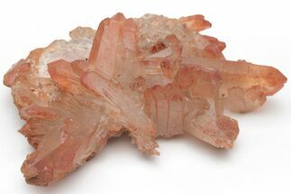 Natural Red Quartz Crystal Cluster - Morocco #219008