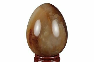 Colorful, Polished Carnelian Agate Egg - Madagascar #219054
