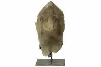 Huge Smoky Quartz Crystal on Metal Stand - Brazil #219132