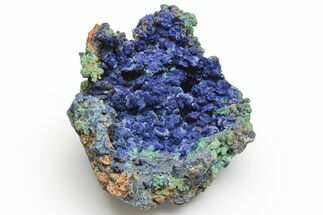 Vibrant Azurite and Malachite Crystal Association - China #215860