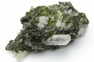 Quartz and Epidote Crystal Association - China #221182