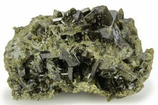 Lustrous Epidote Crystal Cluster - Peru #220839