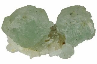 Green Fluorite with Manganese Inclusions on Quartz - Arizona #220885