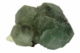 Green Fluorite with Manganese Inclusions on Quartz - Arizona #220887
