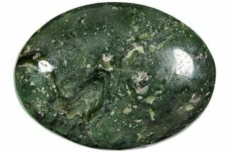 Polished Jade (Nephrite) Palm Stone - Afghanistan #220998