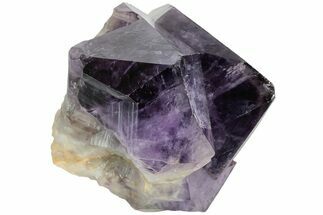 Deep Purple Amethyst Crystal Cluster With Large Crystals #223393
