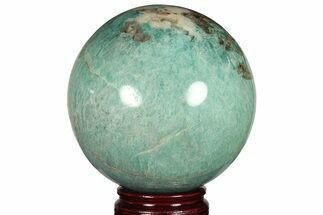 Chatoyant, Polished Amazonite Sphere - Madagascar #223312