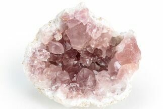 Sparkly, Pink Amethyst Geode (Half) - Argentina #225753