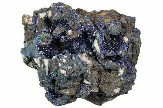 Sparkling Azurite Crystal Cluster - Liufengshan Mine, China #217620