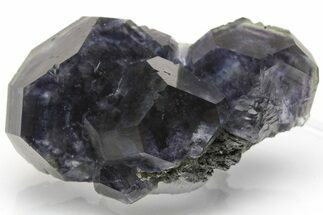 Purple Cube-Dodecahedron Fluorite Cluster - China #226157