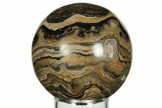 Polished Stromatolite (Greysonia) Sphere - Bolivia #227061