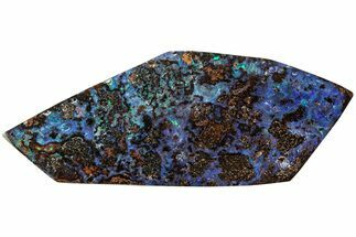 Vivid Blue/Green Boulder Opal Cabochon - Queensland, Australia #227102
