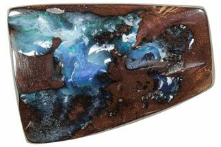 Vivid Boulder Opal Bead Pendant - Queensland, Australia #227138