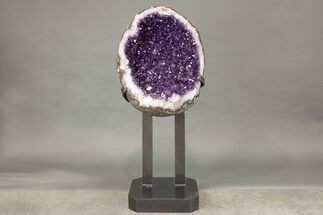 Deep Amethyst Geode With Custom Stand - Uruguay #227745