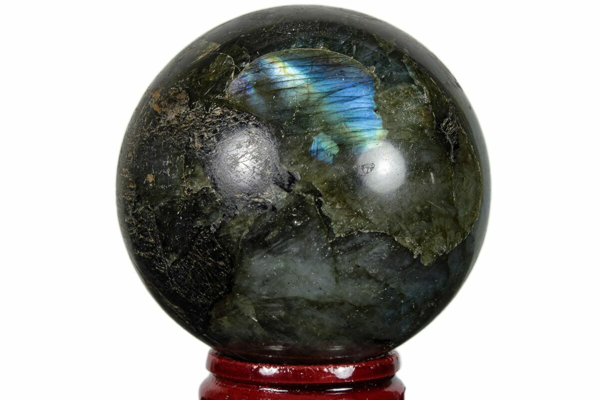 2 15 Flashy Polished Labradorite Sphere Great Color Play 227297