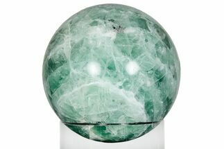 Polished Green Fluorite Sphere - Mexico #227222