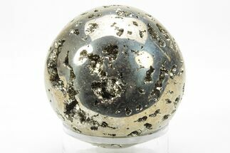 Polished Pyrite Sphere - Peru #228361