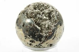 Polished Pyrite Sphere - Peru #228365