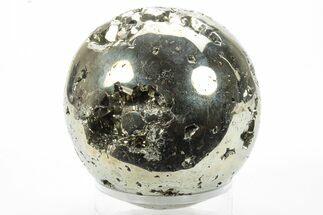 Polished Pyrite Sphere - Peru #228368