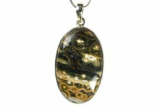 Ocean Jasper Pendant (Necklace) - Sterling Silver #228414