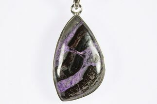 Polished Sugilite Pendant (Necklace) - Sterling Silver #228618