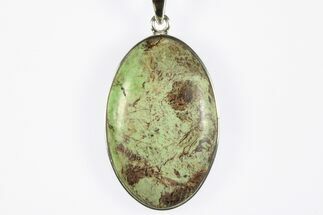 Green Gaspeite Pendant (Necklace) - Sterling Silver #228712