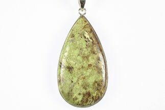 Green Gaspeite Pendant (Necklace) - Sterling Silver #228717