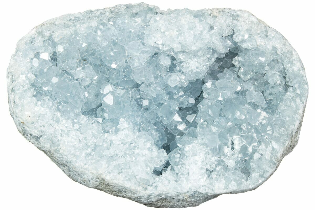 4.4" Sparkly Celestine (Celestite) Geode Beautiful Crystals (229600